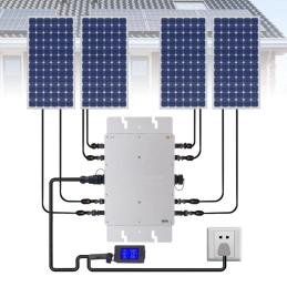 Inversor solar de 800 W, control WiFi, inversores de potencia de  identificación automática, CC a CA, 120 V, 230 V, Micro inversor de red  solar