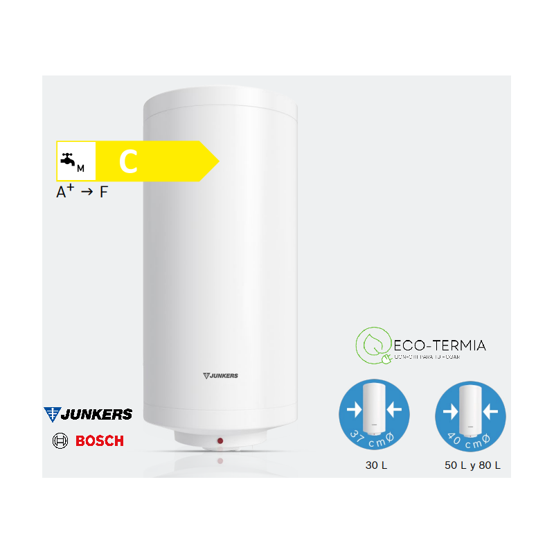 Termo eléctrico Junkers Elacell 100L - vertical