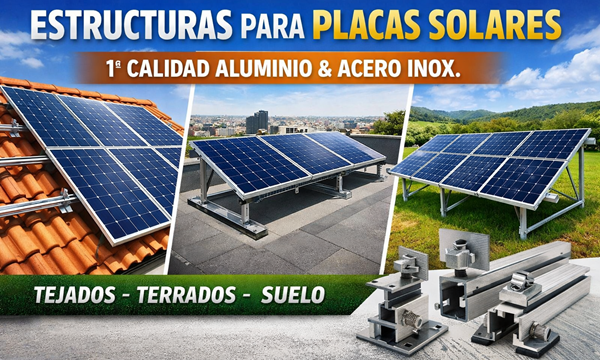 Estructuras paneles solares económicas